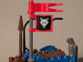 Vintage (1992) LEGO Castle set 6038 Wolfpack Renegades - RARE