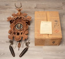 E. Schmeckenbecher 1972 8 day West Germany cuckoo  large hunter's clock