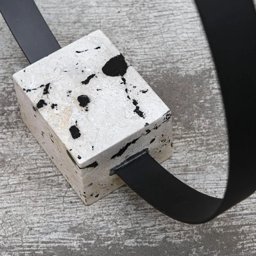 Uttermost 17112 18"W Stone and Metal Sculpture - Black - Picture 2 of 4