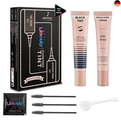 8ml Wimpernfarbe Schwarz, Libeauty Augenbrauen Und Wimpernfarbe, Wimpern