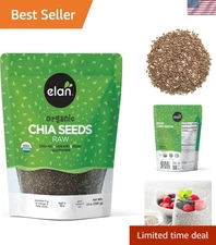 Organic Chia Seeds, 8.8 Oz, Natural Raw Black Chia Seeds, Plant-Based, Non-Gmo,