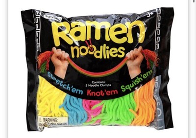 NeeDoh Ramen Noodlies Sensory ToyStretchyFidget Noodles 5 neonfarbene Nudeln UK