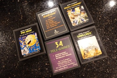 Vintage Atari 2600 Video Game Computer TV arcade Console system GAMES  A14 Lot 6
