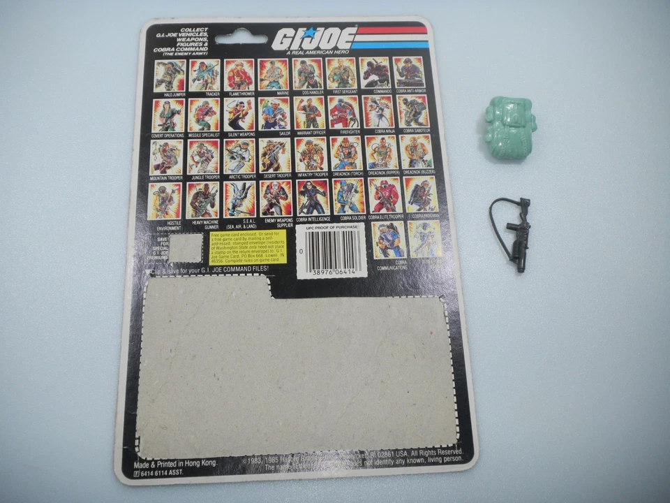 Figura y tarjeta Gung Ho v1 1983 de colección G.I. GI Joe 3.75 ARAH *100% Completo LEER* Foto 3 de 4