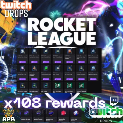 🌏Rocket League🌟TW DROPS♨️TOTAL 108 ITEMS♨️Import X17+Very Rare X17+Exotic x12
