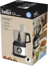 bella PRO - 8-Cup Food Processor - Stainless Steel