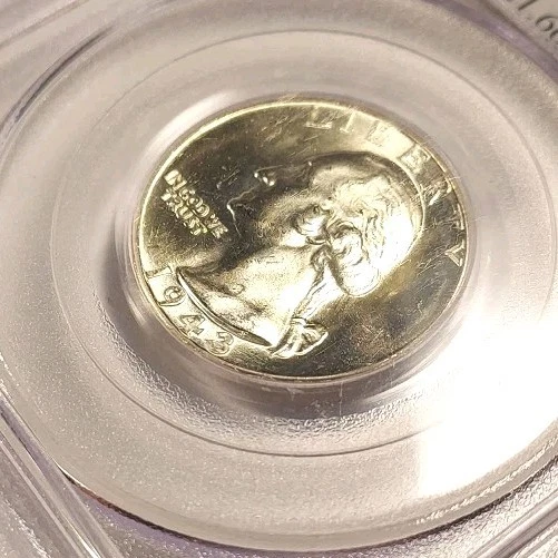 CAC Stickered PCGS MS 66, 1943-D Washington Quarter, Super Nice! - Image 4 of 4