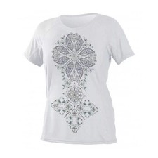 O'Neill Women's Graphic Basic Skins UPF 50 Short Sleeve Sun Shirt White Small W