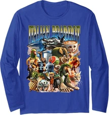 Types Of Italian Brainrot Meme Character Hand Drawn Long Sleeve Tshirt