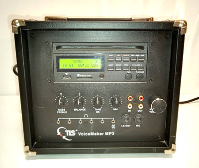TLS  Voicemaker MP3 USB CD Verstärker Lautsprecher Kombination Mikrofon Karaoke