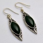 Green Onyx Gemstone Handmade Drop Dangle Earrings Jewelry Gift 1.8" AE-98345