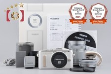 "Shutter count 666" Olympus PEN E-PL8 White 16.1 MP 14-42 40-150 Lenses w/ Box