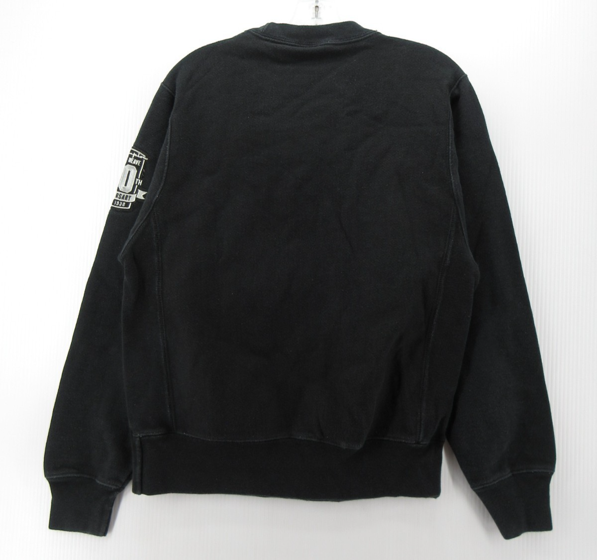 Champion Reverse Weave Sweatshirt Men Small Black 80th Anniversary 