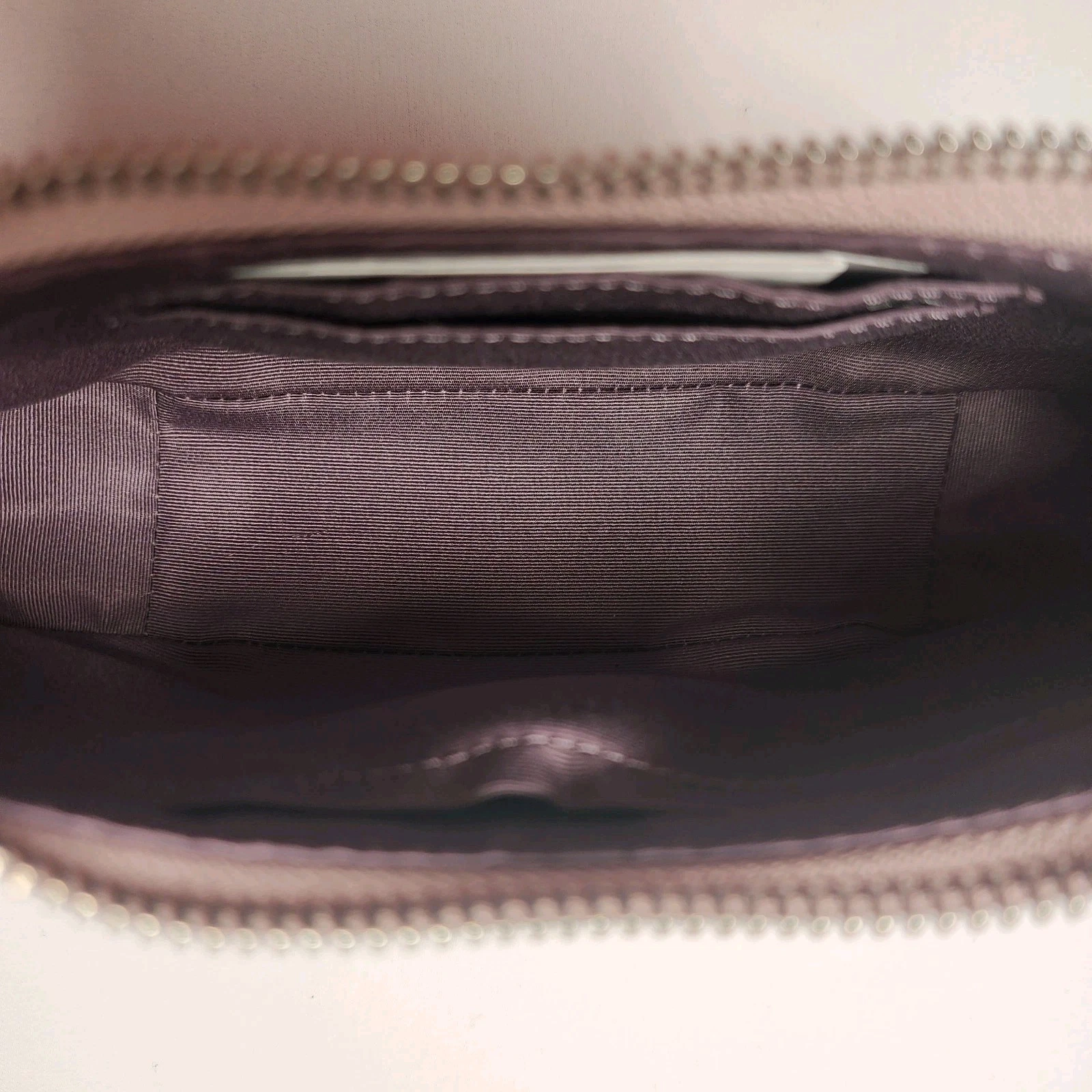 Borsa a tracolla Coach CAJ98 Teri Mini nuova con etichetta con applicazione floreale argento lilla