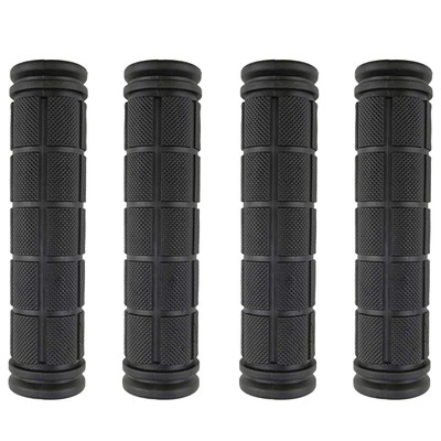 2 Pairs Bike Handlebar Grips for Bikes (Black)