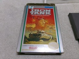 #614 Iron Tank The Invasion of Normandy NES 1988 IN BOX W/MANUAL/BOX PROTECTOR