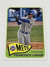 2021 Topps Baseball 1965 Topps Redux - Francisco Lindor - New York Mets