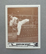 1983 TCMA 1943 Play Ball Whitlow Wyatt Gray Back #30 Brooklyn Dodgers