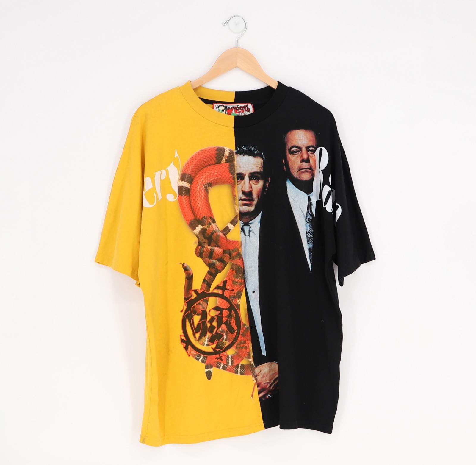VERYRARE c/o Raf Reyes Artwear Wise Guy Snakes in the Hood Split Tee Size L