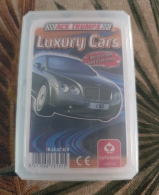 ACE TRUMPS Trumpfspiel Karte Quartett LUXUSAUTO (LUXURY CARS) 2