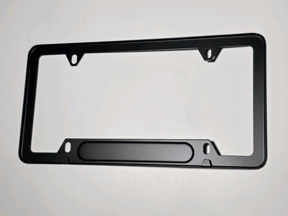 BMW M Logo Black License Plate Frame - Chrome M - 2 pieces ( 2 Pack ) - Image 2 of 2