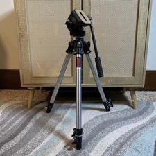 Bogen Manfrotto 3126 Fluid Head Bogen  Professional Italy Tripod