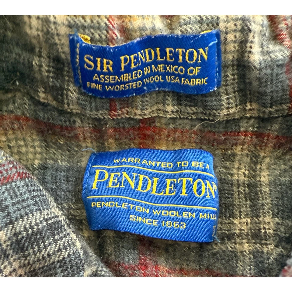 Pendleton Youth Wool Blend Flannel Shirt Size Small (10-12) - Image 4 of 4