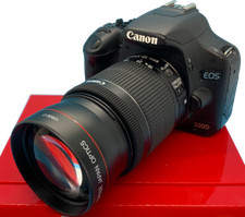 2.2x Telephoto Zoom Lens for Canon EOS Rebel T7i DSLR Camera with 18-55mm Lens