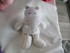 Soft Dreams Plush Mini Purple Hippo Rattle Plush Toy  8" duck dots