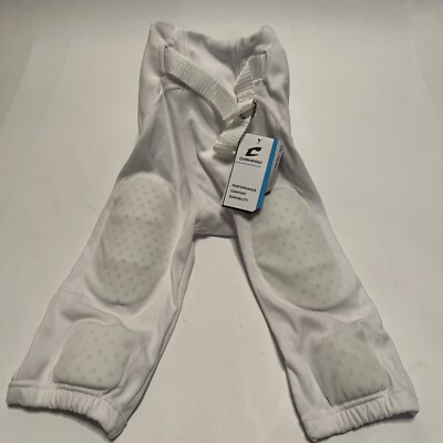 Champro 7-Pad Integrated Adult Youth Safety Stretch Football Pants White Size S