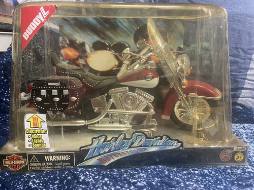 Vintage 1996 Neu im Karton Harley-Davidson Classic Cruiser Diecast Motorrad 5606 von Buddy L - Bild 2 von 7