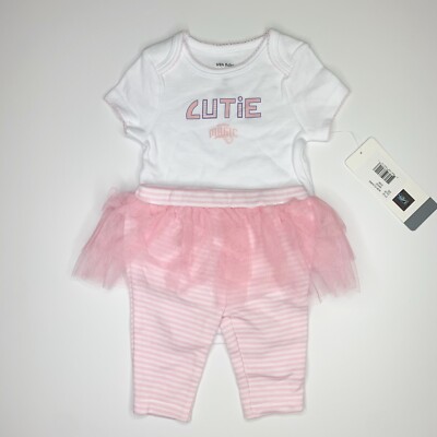 NBA Baby Orlando Magic Infant 2pc Set Tutu Legging Bodysuit 0-3 Months Pink NWT