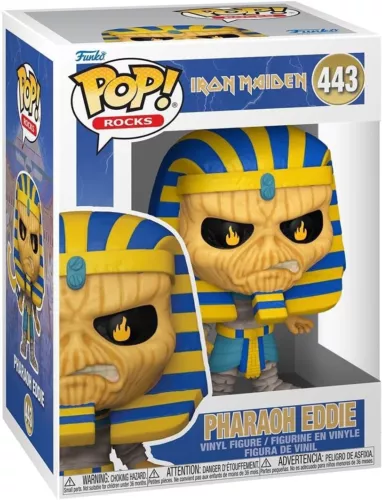 IRON MAIDEN - PHAROH EDDIE  3.75" POP ROCKS VINYL FIGURE FUNKO 443 NEW IN BOX