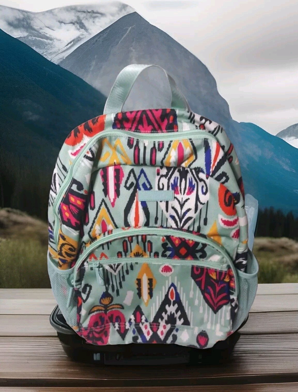 Vera Bradley Backpack Large Multicolor Beautiful … - image 3