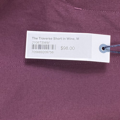 Pantalones Cortos Atléticos Taylor Stitch For Traverse Cortos en Vino Púrpura - Imagen 5 de 9