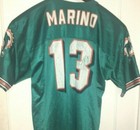 Vtg DAN MARINO MIAMI DOLPHINS JERSEY Rare Blank Front Teal HOF Pitt Panthers 
