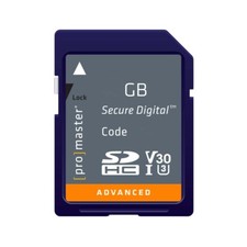 Promaster 128GB SDXC Advanced UHS-I V30 Memory Card