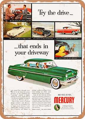 METAL SIGN - 1953 Mercury Monterey Special Custom Coupe Vintage Ad