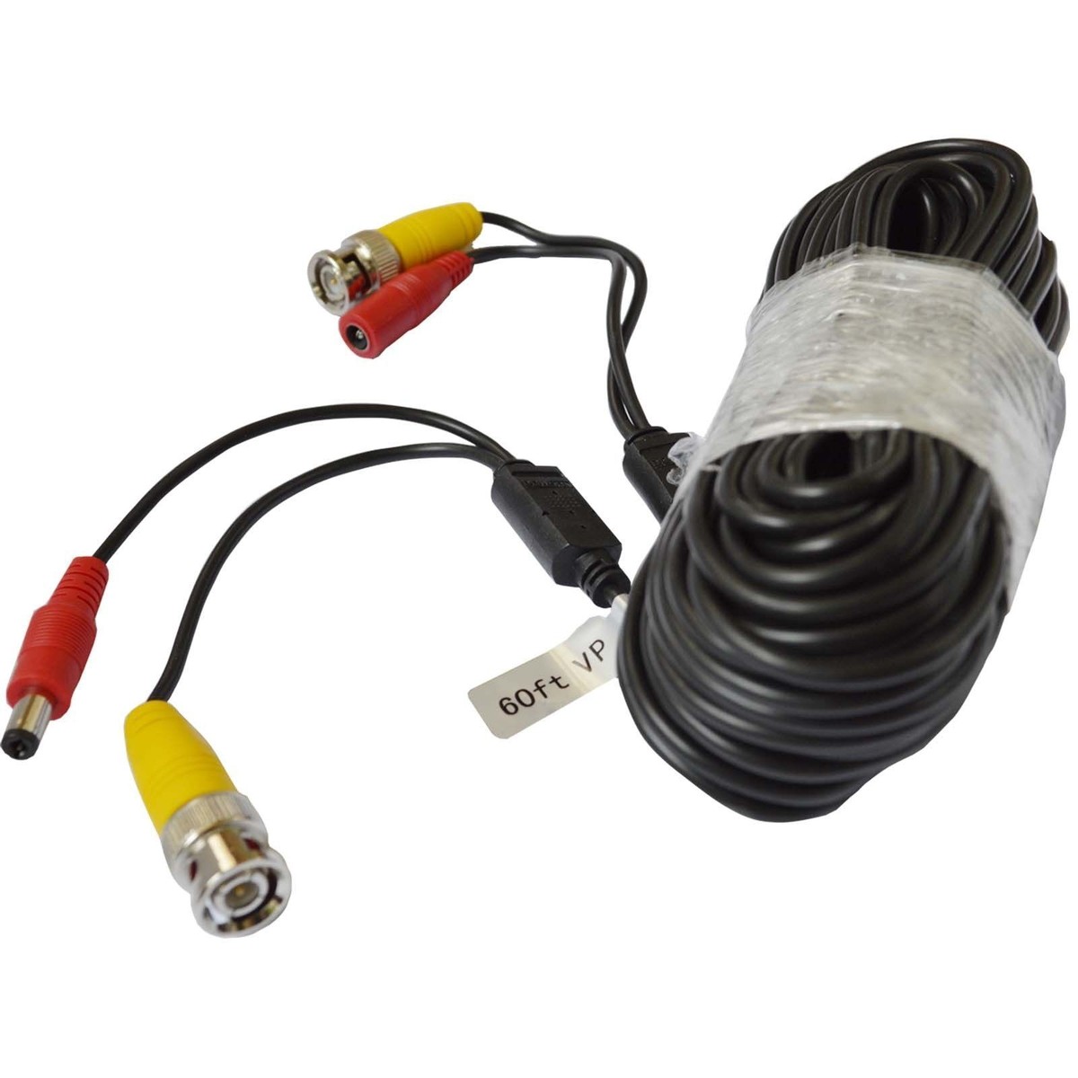 WILDHD BNC Cable,150ft All-in-One Siamese BNC Video And Power Security Camera Wire, CCTV Cable With 2 Female Connectors For All Max 5MP HD CCTV DVR Surveillance System (White - Foto 10