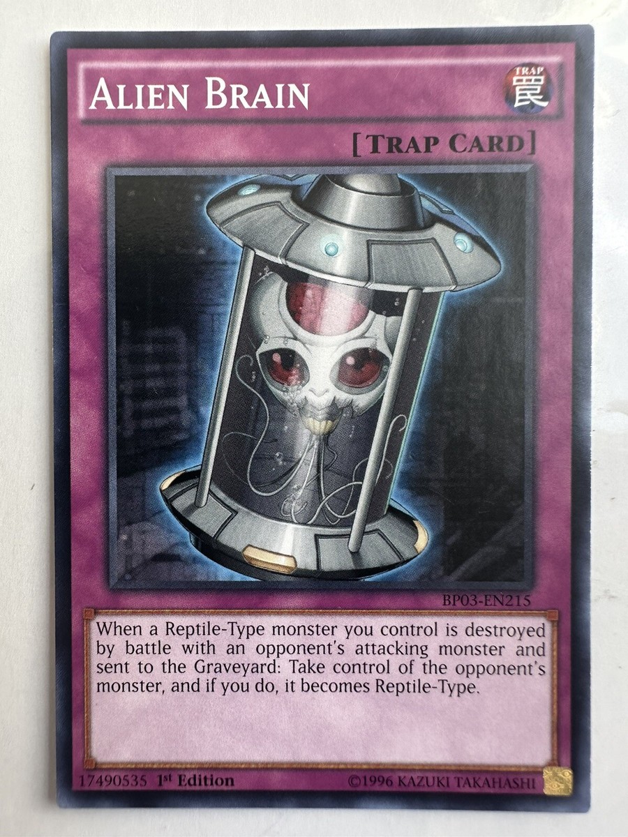 ALIEN BRAIN BP03-EN215 1ST EDITION SHATTERFOIL YU-GI-OH TCG CARD