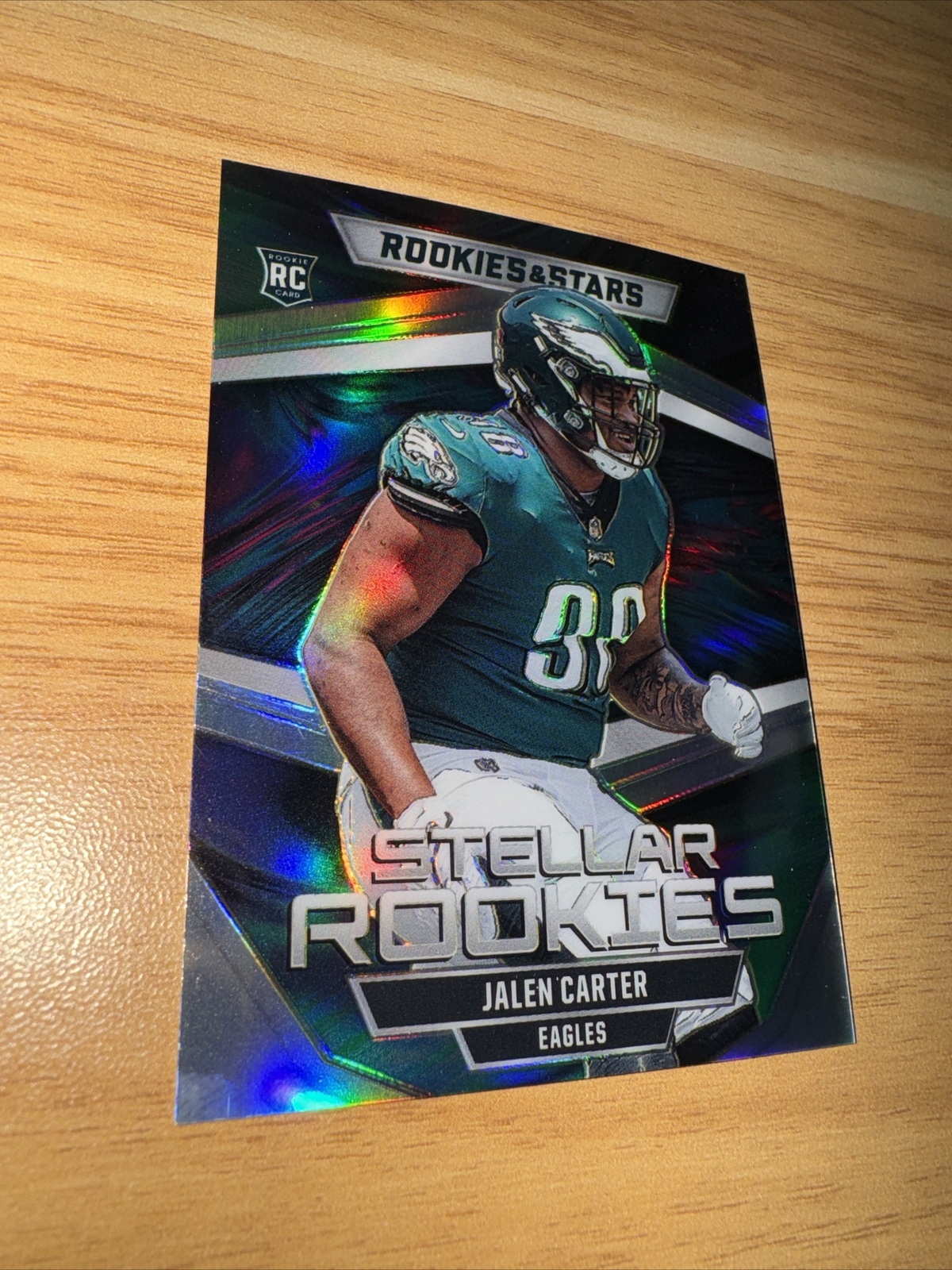 2023 Rookies And Stars Jalen Carter Stellar Rookies Silver Insert Eagles RC