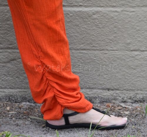 WATERSISTER Cotton Gauze RUTHI Ruched Slim Pant 1(S/M) 2(L/XL)3(1X) oh my COLORS - Picture 9 of 28