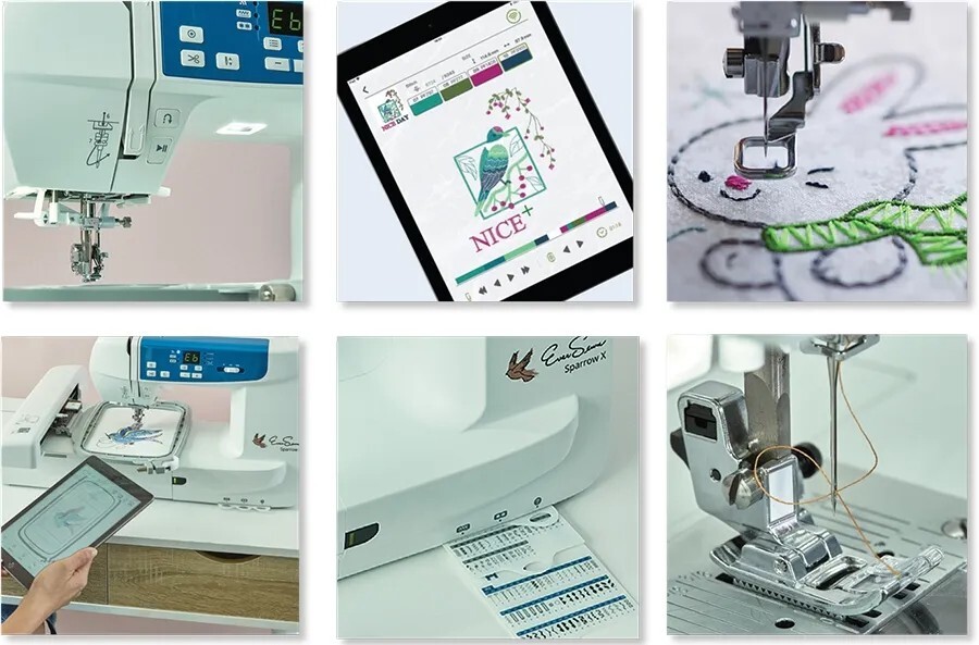 EverSewn Sparrow X2 Sewing Embroidery Machine, NEW in Box eBay