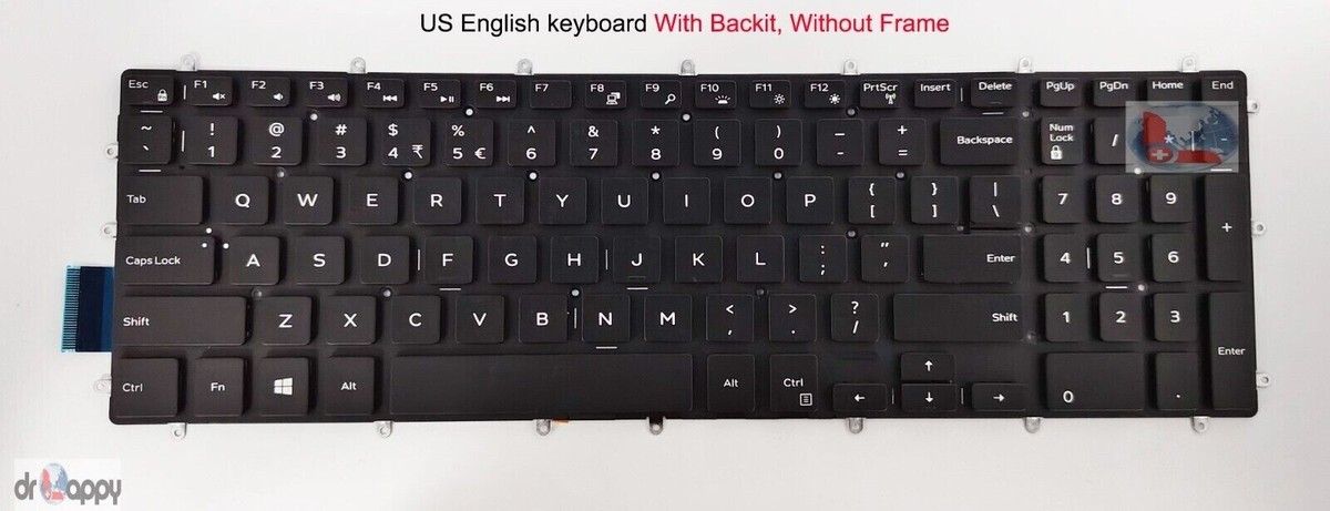 US English Keyboard for Dell Inspiron 5570 P75F PK131Q04A01 US English Keyboard for Dell Inspiron 5570 P75F PK131Q04A01