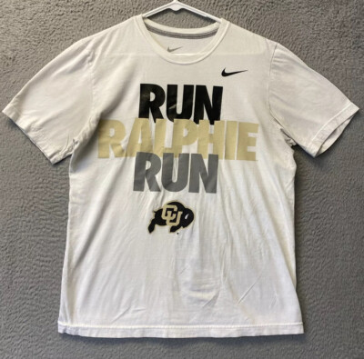 Nike Mens Graphic T-Shirt Run Medium white Old White (off white like )/ 38-71