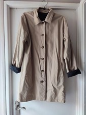 Orvis Beige / Navy Reversible Jacket Coat Size Small