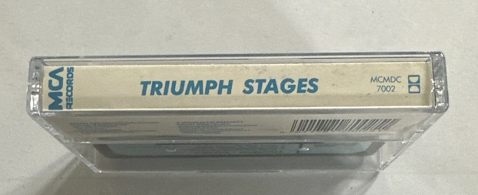 Triumph - Stages ~ Cassette Tape Hard Rock Paper Labels EX / M Con - Image 4 of 4
