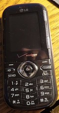 LEER 1er Teléfono Celular LG VN250 Cosmos Negro Verizon Envío Rápido Bueno Usado