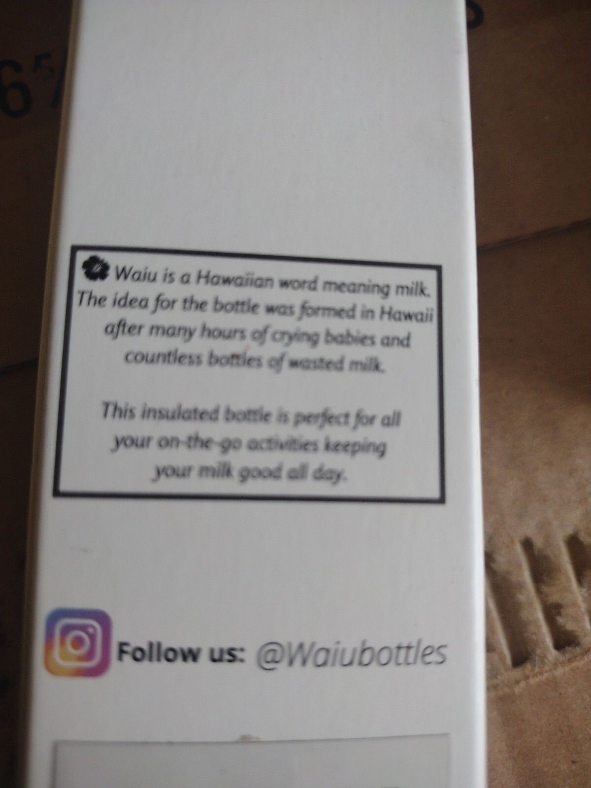 Waiu Insulated Baby Water Bottle-6oz