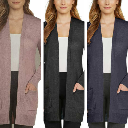 Matty M Women's Boyfriend Cardigan With 